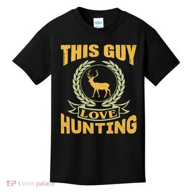 This Guy Love Hunting Kids T-Shirt