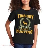 This Guy Love Hunting Kids T-Shirt thumb 2
