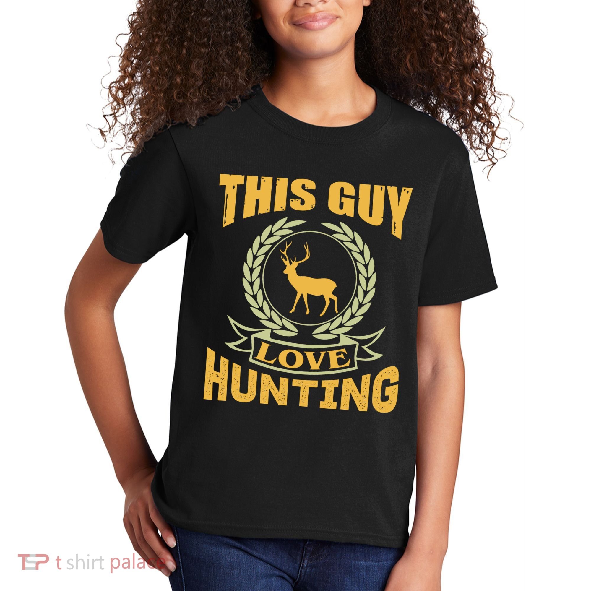 This Guy Love Hunting Kids T-Shirt