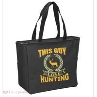 This Guy Love Hunting Tote Bag thumb 2