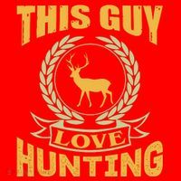 This Guy Love Hunting Santa Hat thumb 1