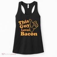 This Guy Loves Bacon Women's Tank Top thumb 0