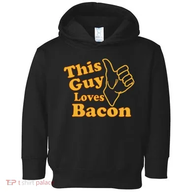 This Guy Loves Bacon Toddler Hoodie