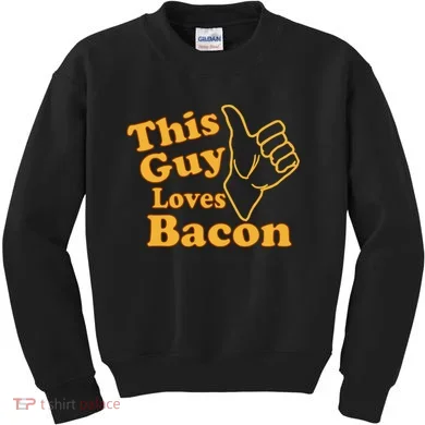 This Guy Loves Bacon Kids Sweatshirt