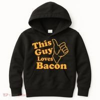 This Guy Loves Bacon Kids Hoodie thumb 0