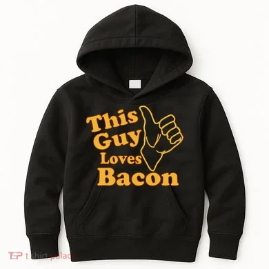 This Guy Loves Bacon Kids Hoodie