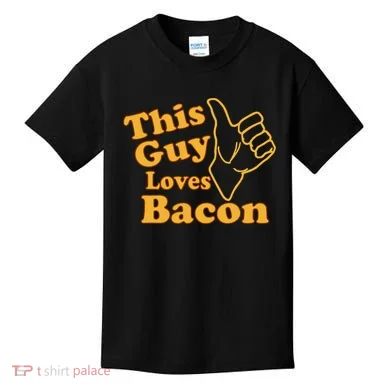 This Guy Loves Bacon Kids T-Shirt