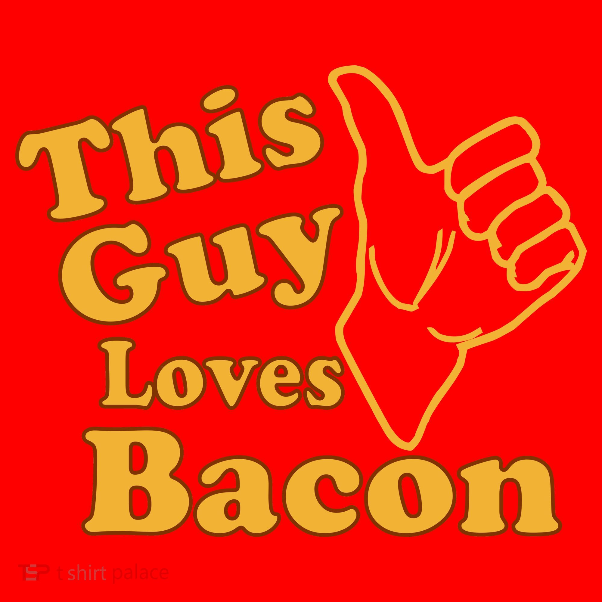 This Guy Loves Bacon Santa Hat