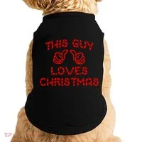 This Guy Loves Christmas Doggie Tank thumb 0