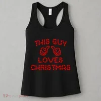 This Guy Loves Christmas Women's Tank Top thumb 3