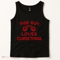 This Guy Loves Christmas Tank Top thumb 2