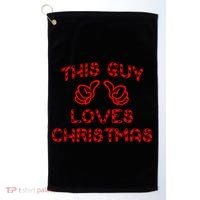 This Guy Loves Christmas Golf Towel thumb 0