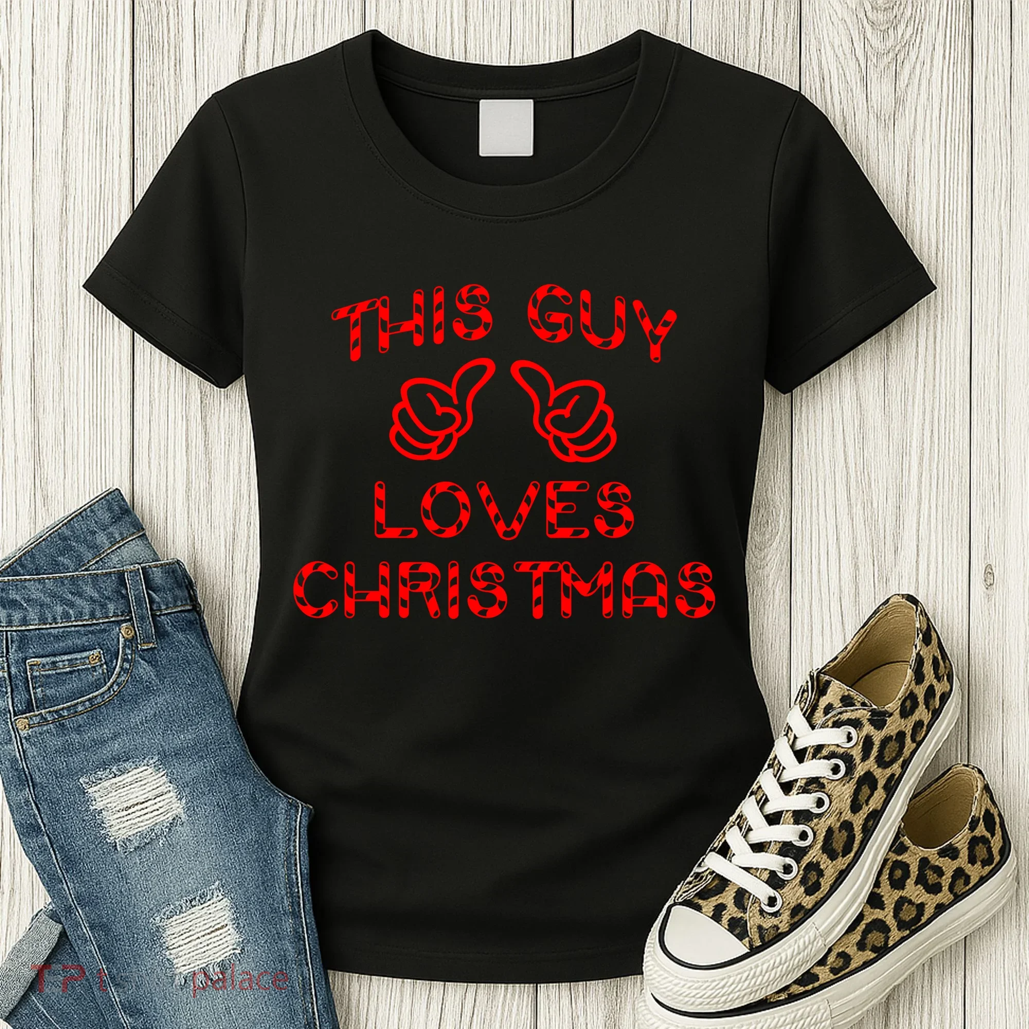 This Guy Loves Christmas Women's T-Shirt