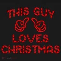 This Guy Loves Christmas Women's T-Shirt thumb 6
