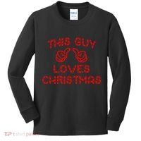 This Guy Loves Christmas Kids Long Sleeve Shirt thumb 0