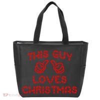This Guy Loves Christmas Tote Bag thumb 0