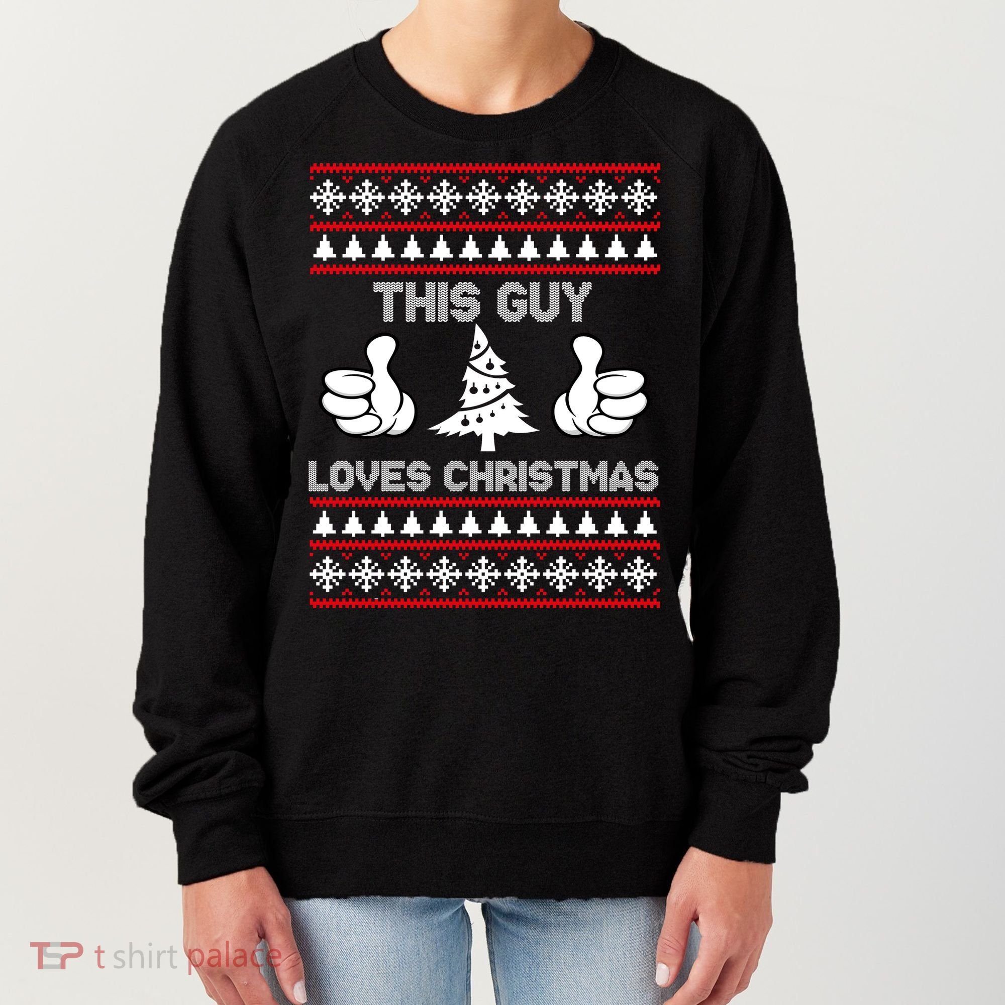 This Guy Loves Christmas Ugly Christmas Sweater Women's Sweatshirt