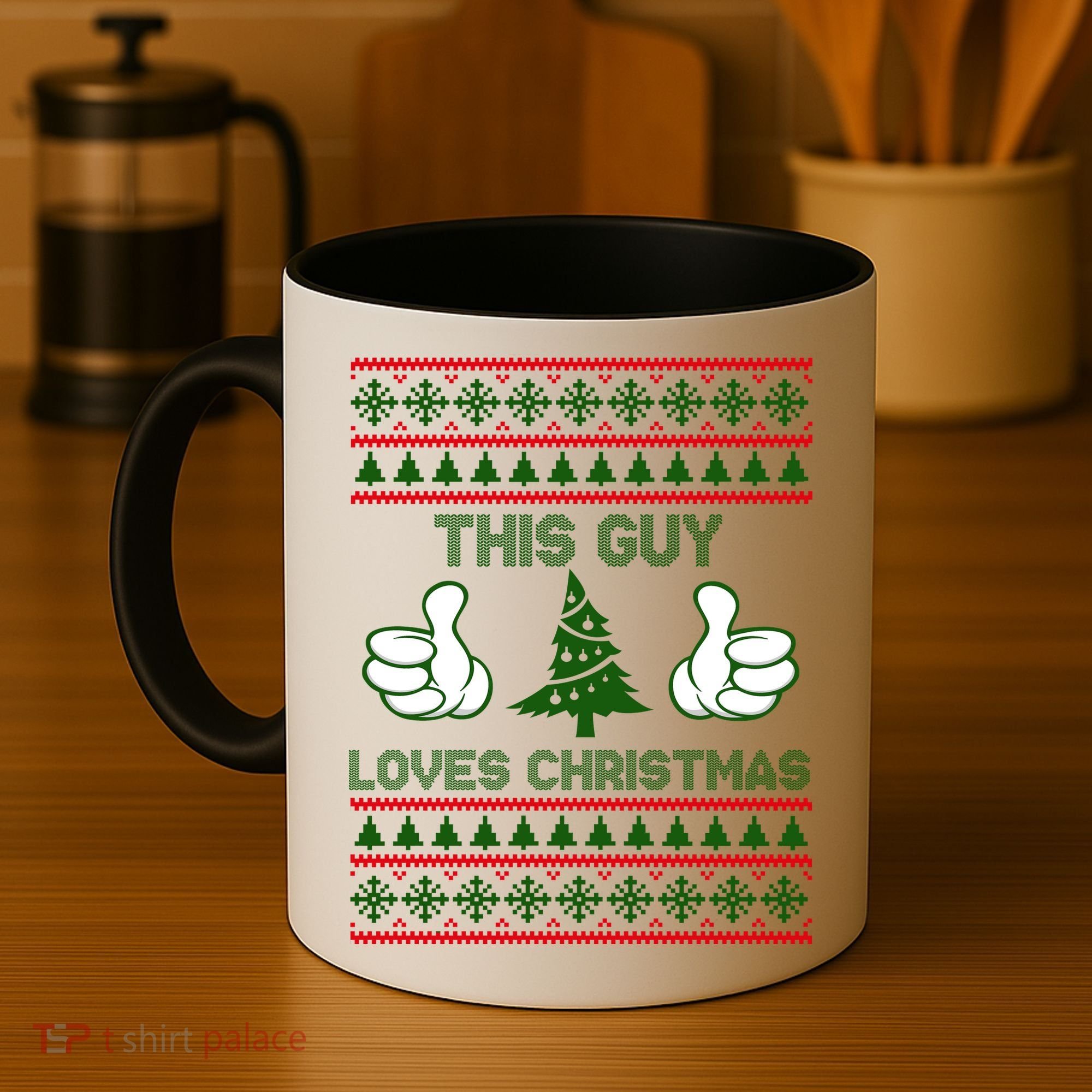 This Guy Loves Christmas Ugly Christmas Sweater Coffee Mug