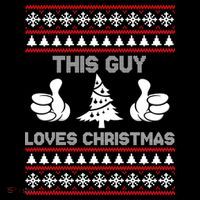 This Guy Loves Christmas Ugly Christmas Sweater Women's Tank Top thumb 5