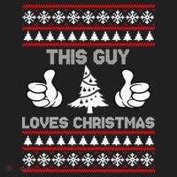 This Guy Loves Christmas Ugly Christmas Sweater Hat thumb 2