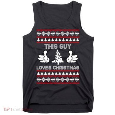 This Guy Loves Christmas Ugly Christmas Sweater Tank Top