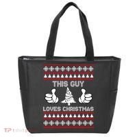 This Guy Loves Christmas Ugly Christmas Sweater Tote Bag thumb 0
