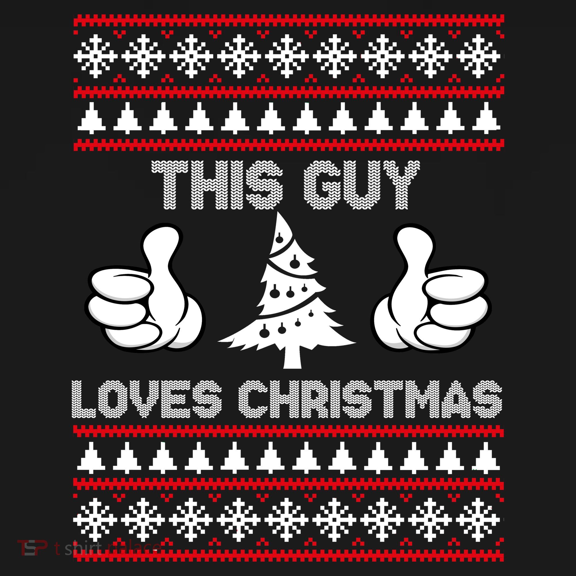 This Guy Loves Christmas Ugly Christmas Sweater Tote Bag