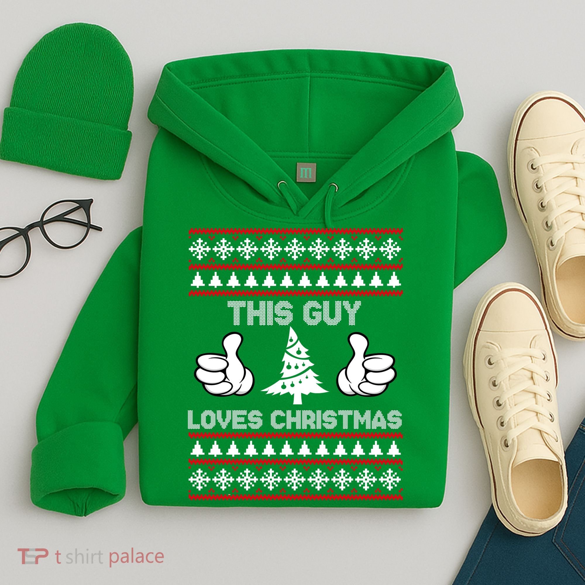 This Guy Loves Christmas Ugly Christmas Sweater Hoodie