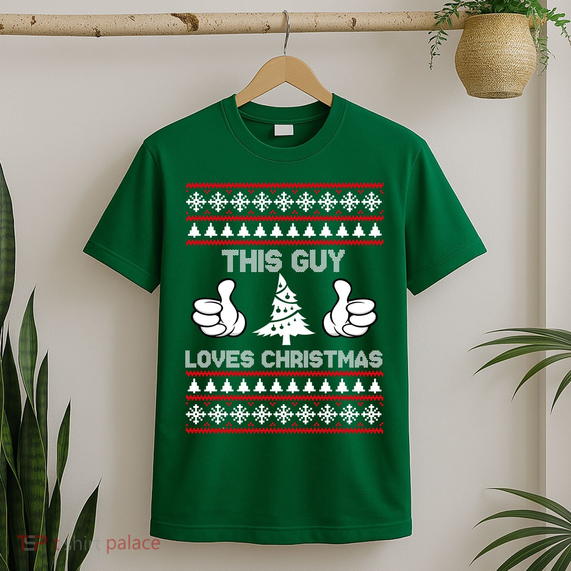 This Guy Loves Christmas Ugly Christmas Sweater T-Shirt