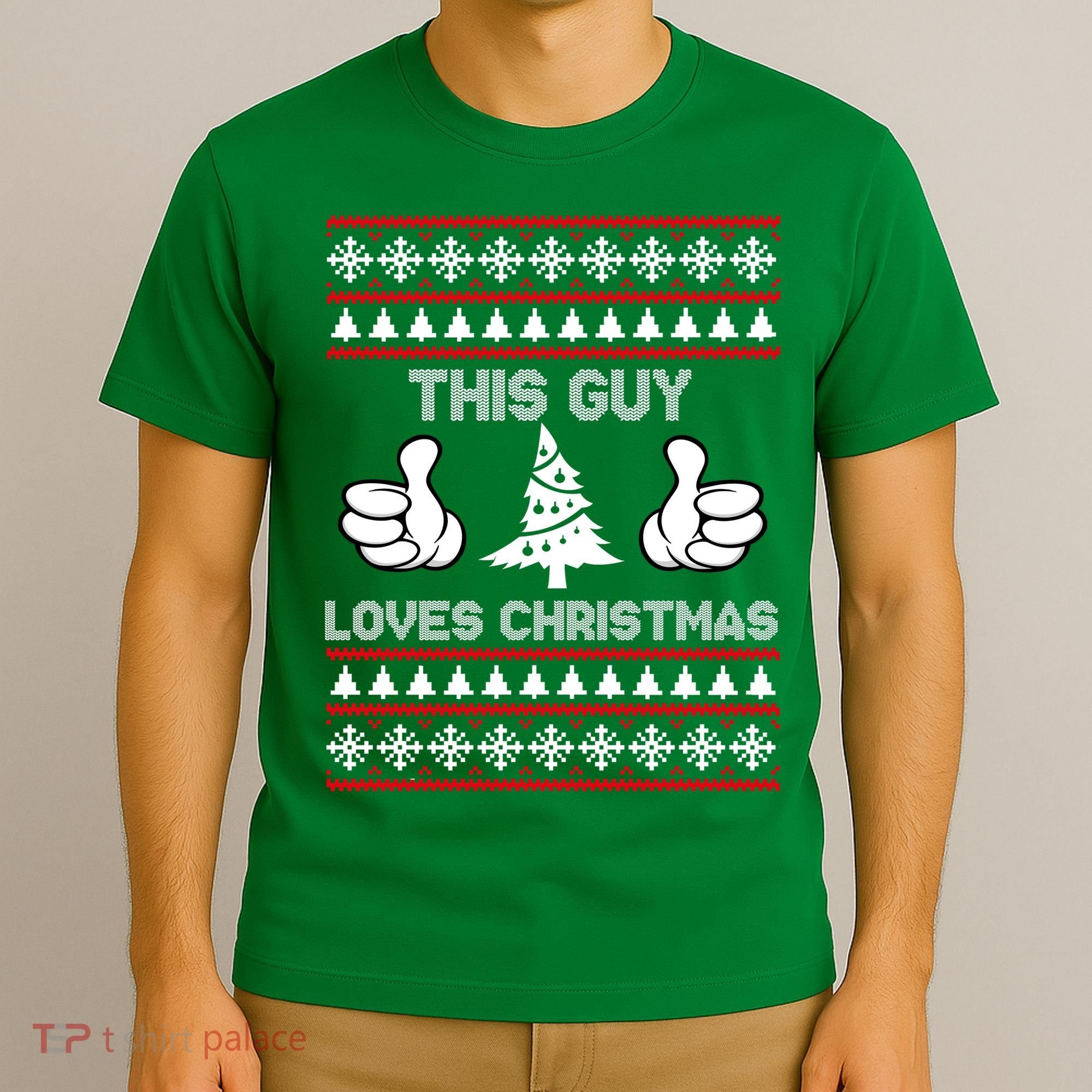 This Guy Loves Christmas Ugly Christmas Sweater T-Shirt