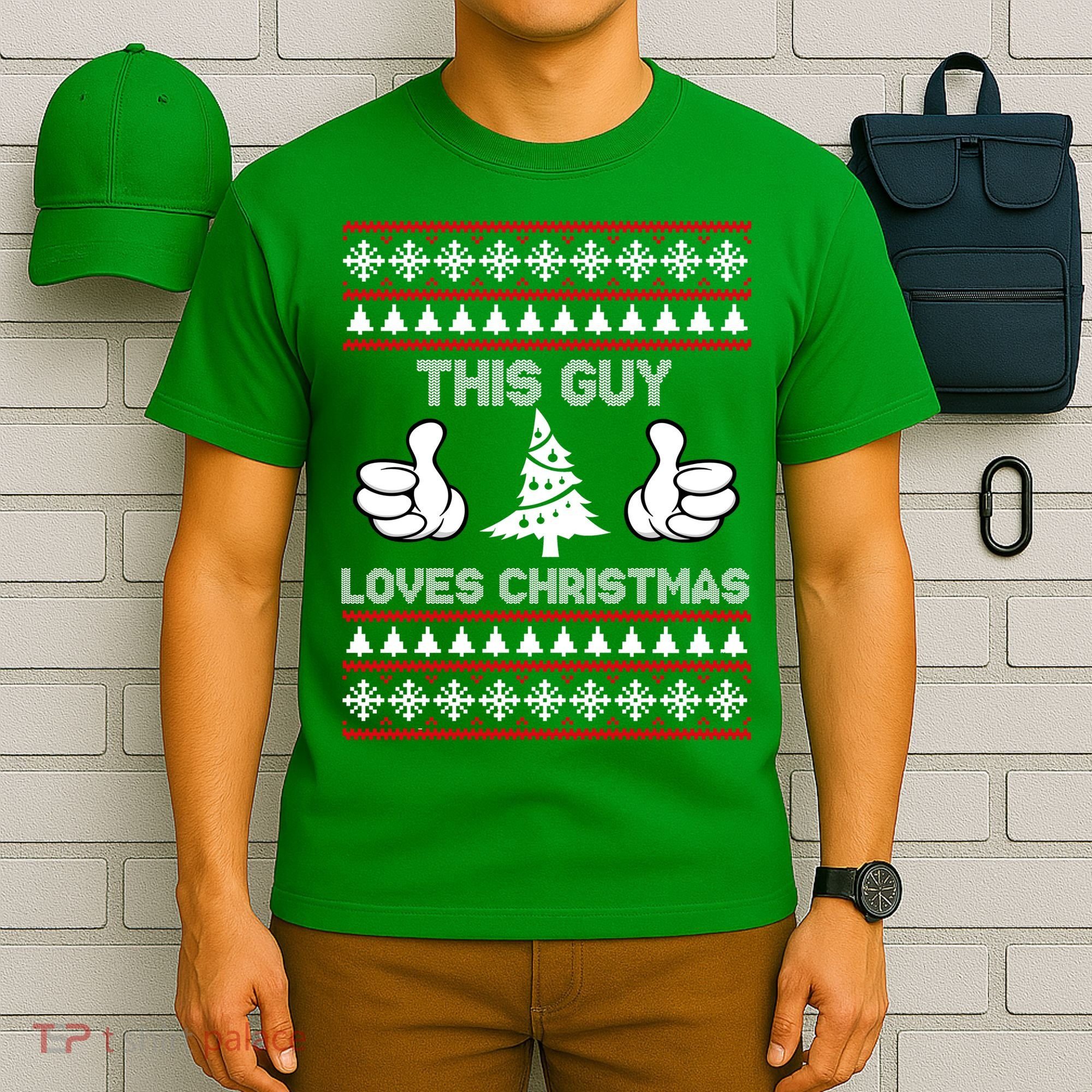 This Guy Loves Christmas Ugly Christmas Sweater T-Shirt