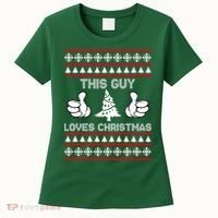 This Guy Loves Christmas Ugly Christmas Sweater Women's T-Shirt thumb 0