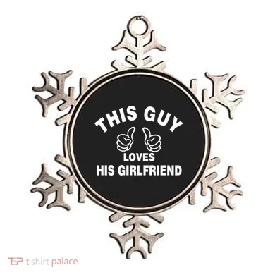 This Guy Loves His Girlfriend Ornament