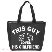 This Guy Loves His Girlfriend Tote Bag thumb 0