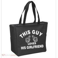 This Guy Loves His Girlfriend Tote Bag thumb 2