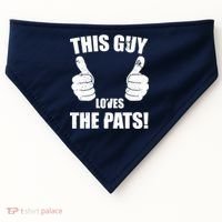 This Guy Loves The Pats USA-Made Doggie Bandana thumb 0