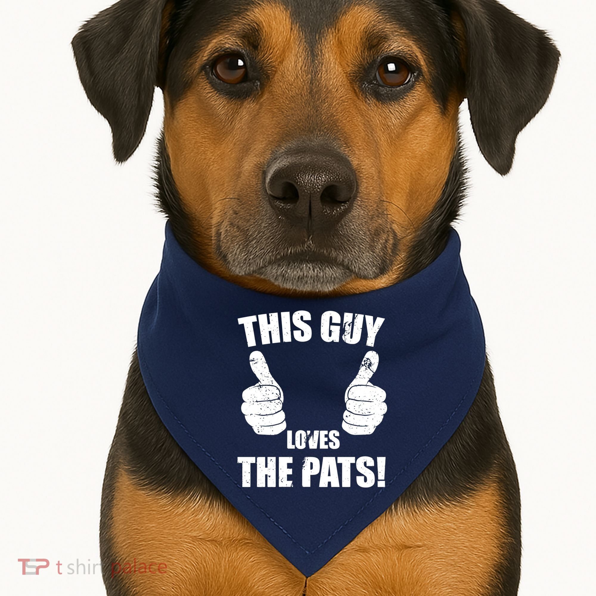 This Guy Loves The Pats USA-Made Doggie Bandana