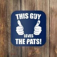 This Guy Loves The Pats Coaster thumb 0