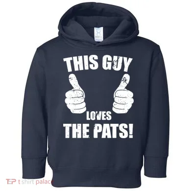 This Guy Loves The Pats Toddler Hoodie