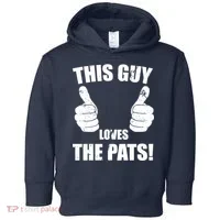 This Guy Loves The Pats Toddler Hoodie thumb 0