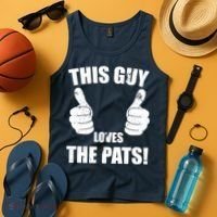 This Guy Loves The Pats Tank Top thumb 4