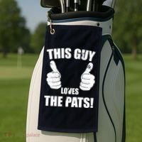 This Guy Loves The Pats Golf Towel thumb 2