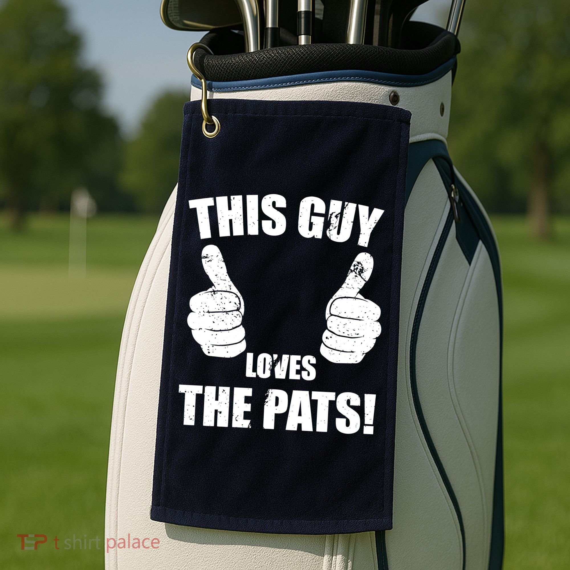This Guy Loves The Pats Golf Towel