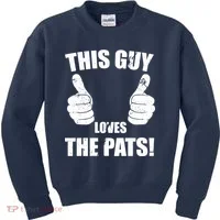 This Guy Loves The Pats Kids Sweatshirt thumb 0