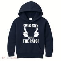 This Guy Loves The Pats Kids Hoodie thumb 0