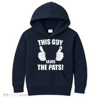 This Guy Loves The Pats Kids Hoodie thumb 0