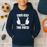 This Guy Loves The Pats Kids Hoodie thumb 2