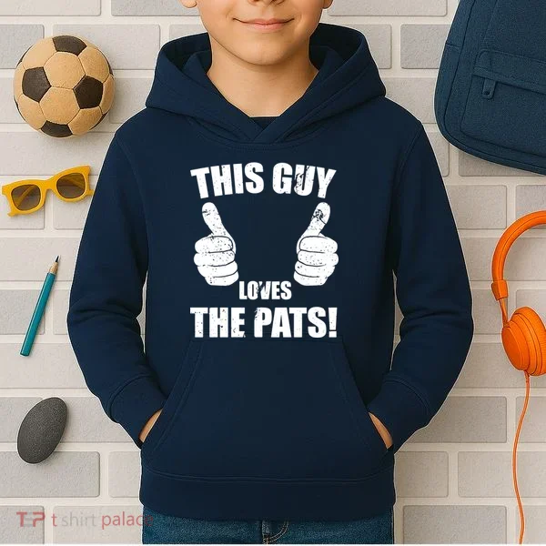 This Guy Loves The Pats Kids Hoodie