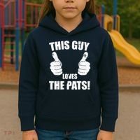 This Guy Loves The Pats Kids Hoodie thumb 3