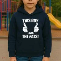 This Guy Loves The Pats Kids Hoodie thumb 3